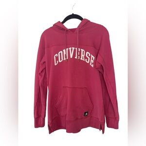 Converse Wordmark Pullover Hoodie Fuchsia Pink XS/S
